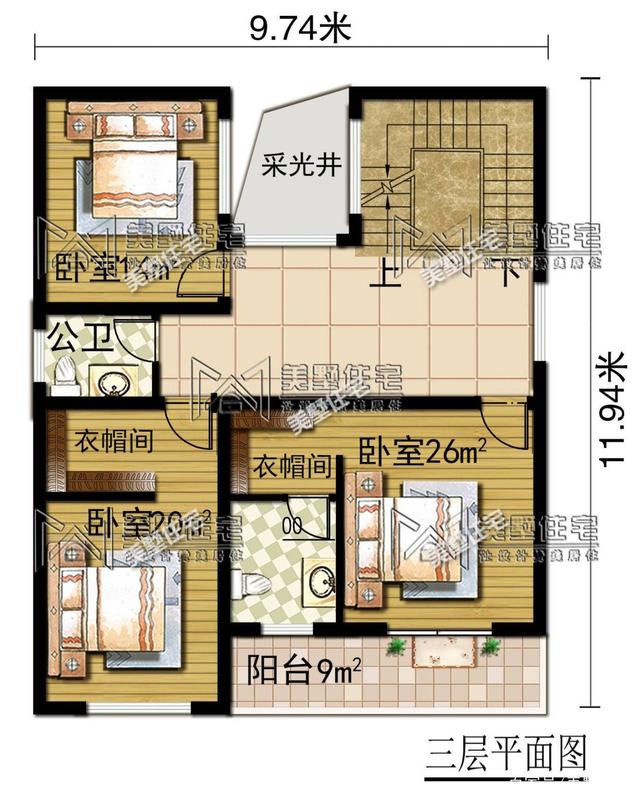 4層帶車庫的小洋樓設計