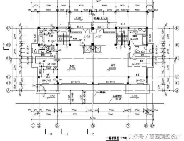 現(xiàn)代別墅設(shè)計(jì)圖紙