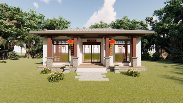 退休了，想回家養(yǎng)老，看看這個(gè)中式的一層小別墅吧,專業(yè)設(shè)計(jì)的養(yǎng)老室!