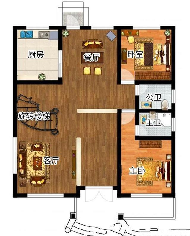 一百二十平方米的農(nóng)村別墅設(shè)計(jì)