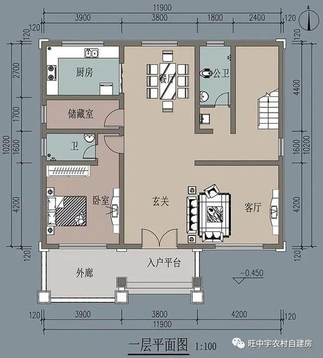 2層的農(nóng)村獨(dú)棟別墅