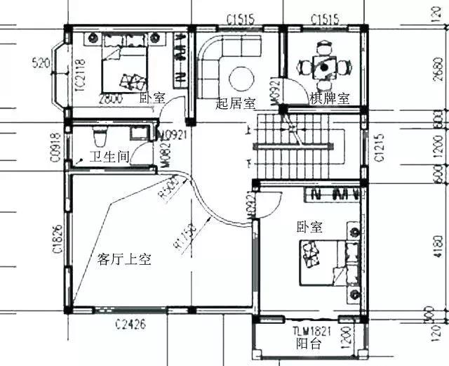 三層農(nóng)村自建別墅設(shè)計(jì)圖