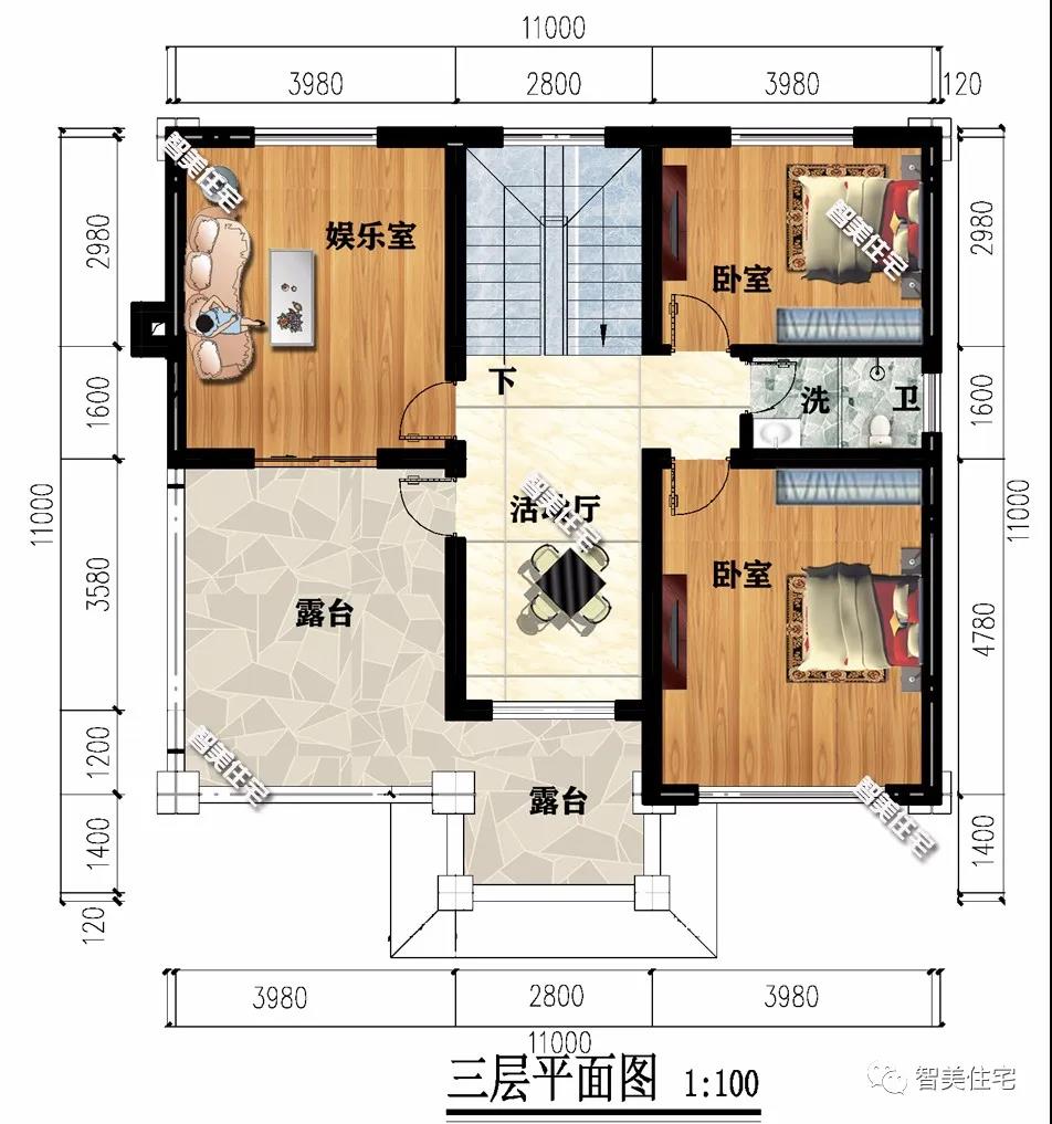 外觀簡約時尚的農(nóng)村別墅設(shè)計