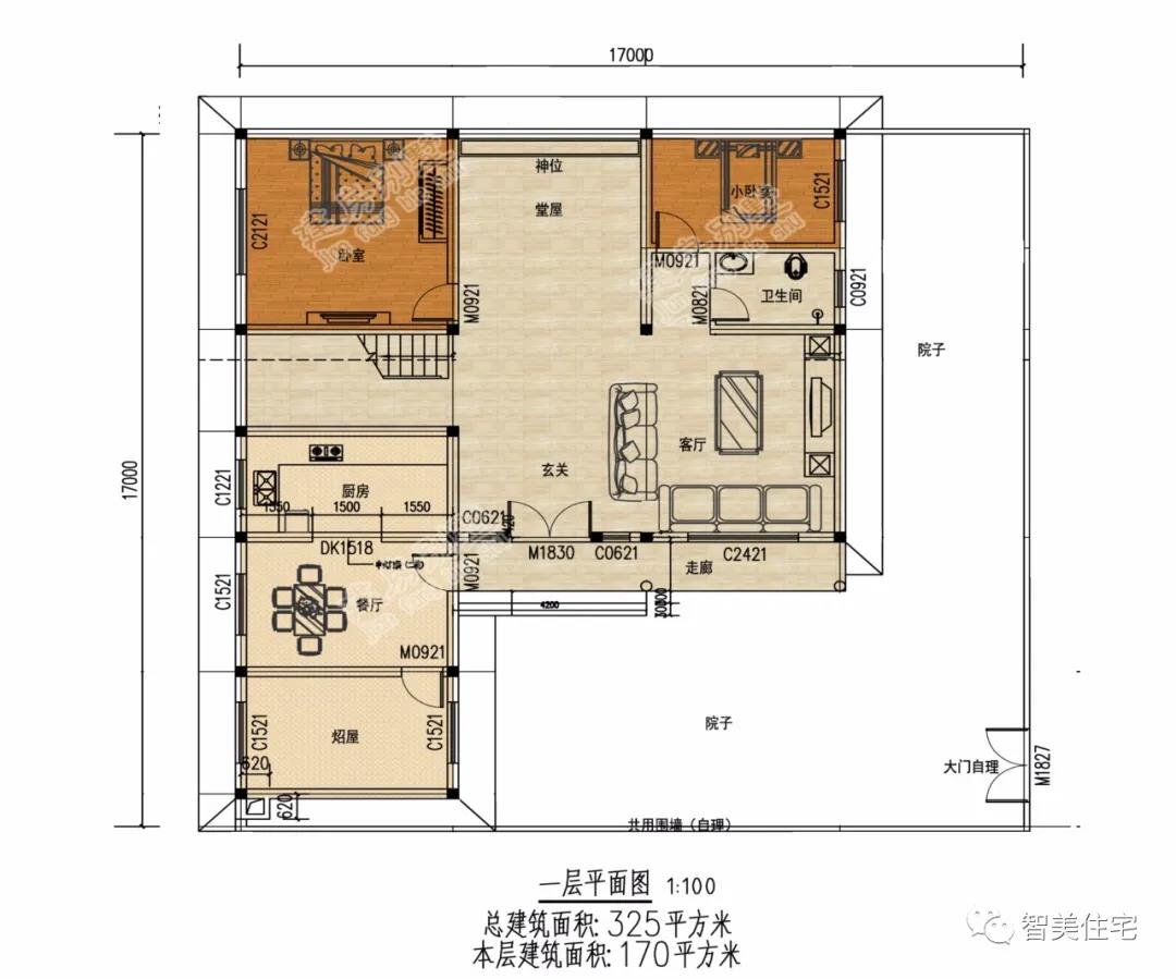 帶有庭院設(shè)計(jì)的鄉(xiāng)村別墅