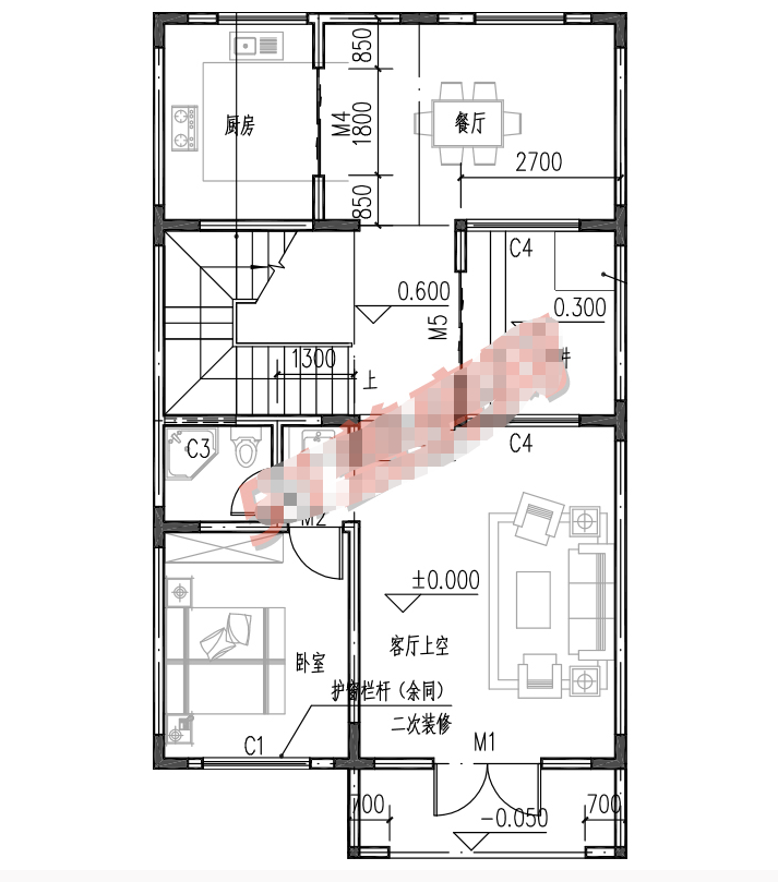 普通自建住宅的3層設(shè)計圖