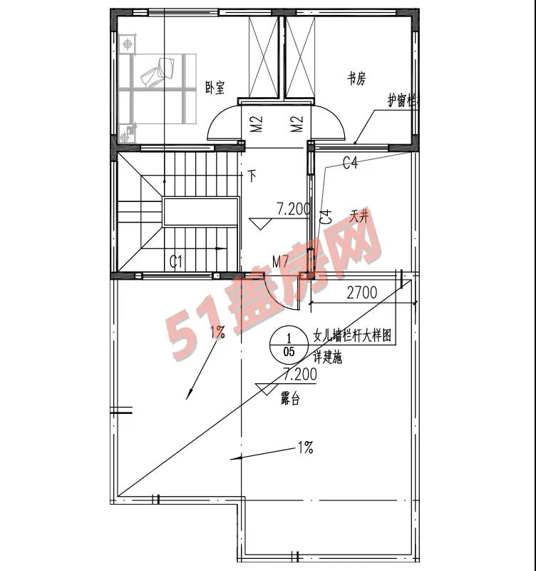 普通自建住宅的3層設(shè)計圖