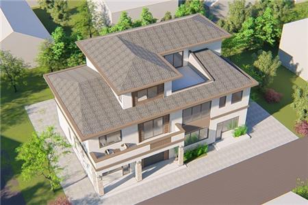 新中國風(fēng)格的農(nóng)村自建住宅