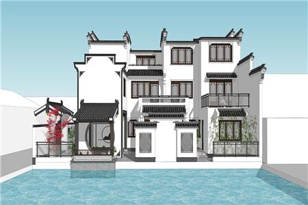 新中國風(fēng)格的農(nóng)村自建住宅