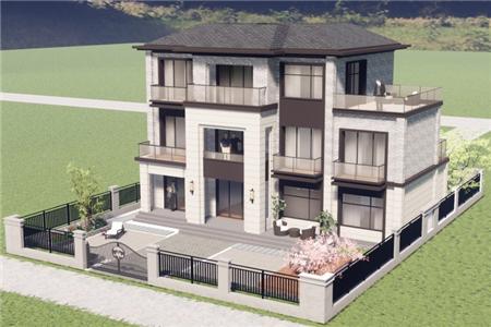 新中國風(fēng)格的農(nóng)村自建住宅