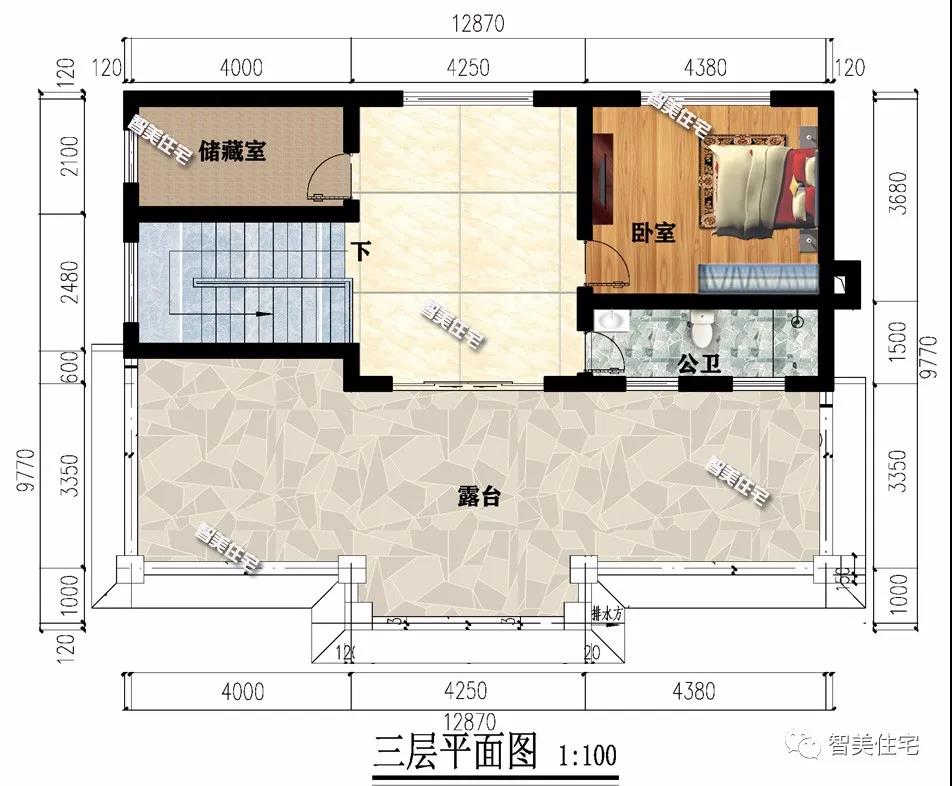 新中國(guó)式風(fēng)格設(shè)計(jì)的農(nóng)村別墅