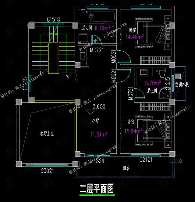 三層農村別墅設計