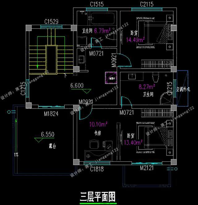 三層農村別墅設計