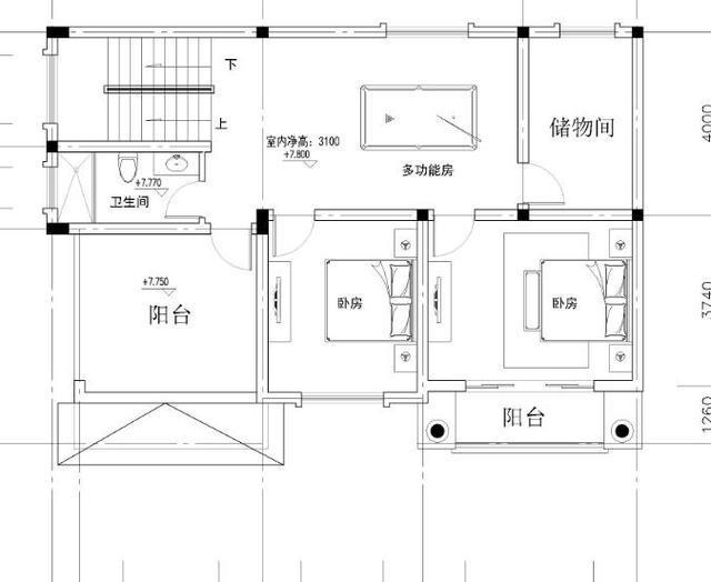 農(nóng)村小型經(jīng)濟實用型別墅設(shè)計圖