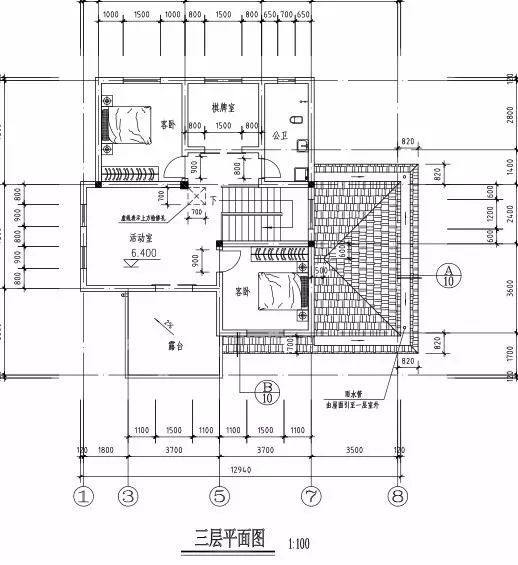 附有停車庫(kù)的3層別墅