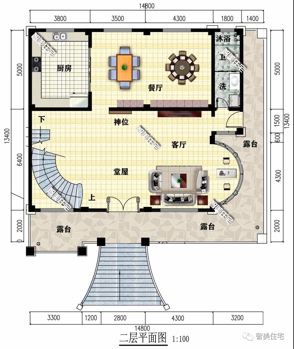簡歐式設(shè)計的農(nóng)村別墅設(shè)計