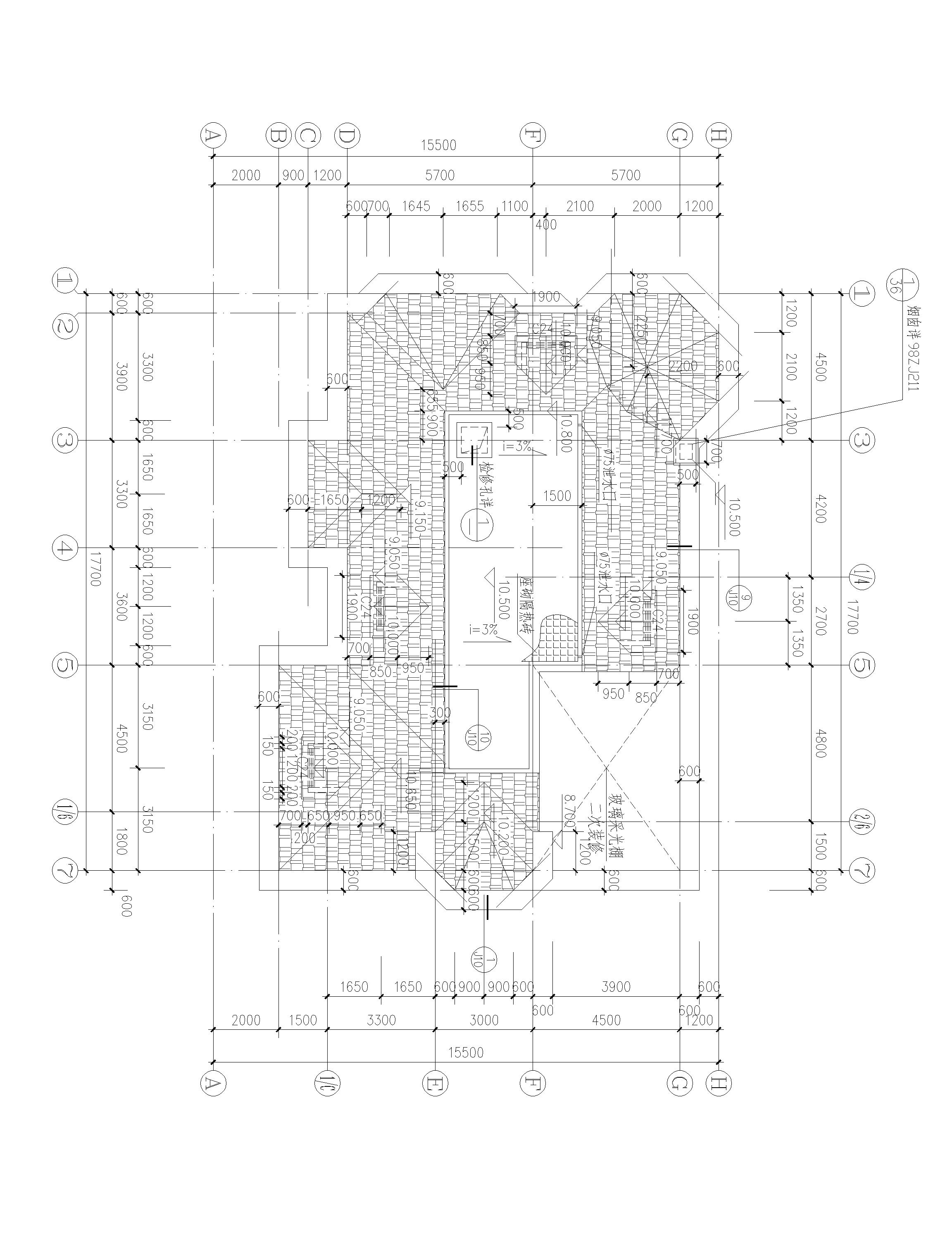 兩層半歐式別墅設(shè)計方案，適合多孩家庭，總建筑面積555㎡