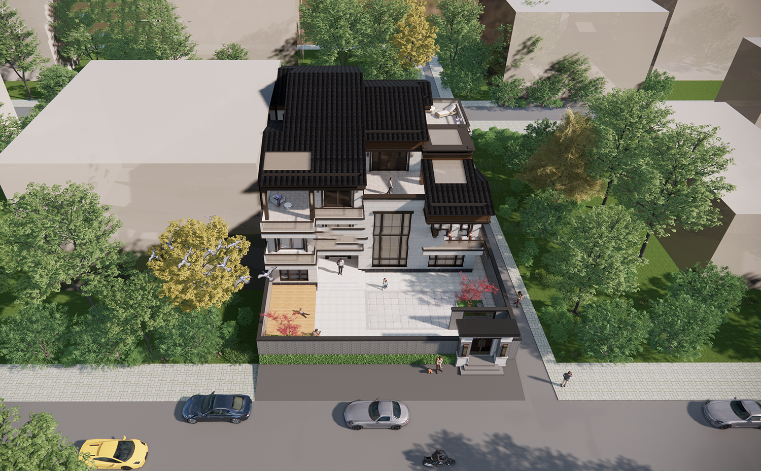 兩層半自建房設(shè)計(jì)圖，千平豪宅別墅自建房設(shè)計(jì)圖紙
